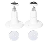 Security Camera Mounts for Outside, 360° Adjustable No Drill Camera Bracket Mount Includes 2Pcs Holders & Stickers, Self-Adhesive & Flexible Corner Bracket for Ceilings Walls More