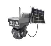 Security Camera Outdoor Wireless,1080P 2K 360° PTZ Wireless Outdoor CCTV with Color Night Vision, Human Detection, 2-Way Audio, IP66 Waterproof, Solar Powered Indoor/Outdoor Camera, Cloud/SD Storage