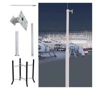 Security Camera Pole-Adjustable Security Camera Mount Pole Bracket - Durable Outdoor Surveillance Stand for School, Patio, Walkway,（A,H-8 1/5 ft (2.5 m)）