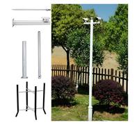 Security Camera Pole-Adjustable Security Camera Mount Pole Bracket, Surveillance Stand for Outdoor Use, School, Patio, Walkway,（B,H-16 2/5 ft (5 m)）