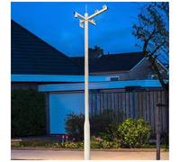 Security Camera Pole, Heavy Duty Metal Bracket for Surveillance and Solar Street Lamp, Outdoor Post for Enhanced Visibility in Various Environments