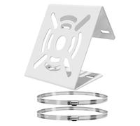Security Camera Pole Mount - Outdoor Stand, No Drilling Housing | Adjustable Bracket Hardware for Cylindrical Column Corner, Durable Holder for SURVEILANCE System, Weatherproof Accessory for Home