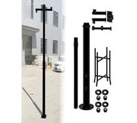 Security Camera Pole with Lightning Rod and Ground Mount for Enhanced Outdoor Surveillance