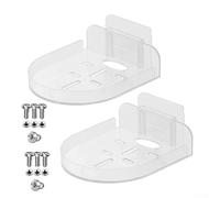 Security Camera Shelf Wall Mount Stand Invisible Bracket for Mini Speakers Transparent Design 110x95mm(2PCS)