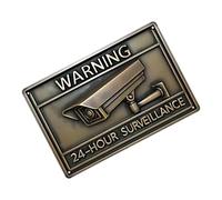 Security Camera Sign | Weather and Fade Resistant Sturdy and Rustic, Security Camera Sign for Home and Business, for Farm Bar Warehouse Garage Patio Door Decorac