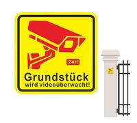 Security Camera Signs Outdoor - Video Observation Sign, Property Camera Sign | Effective Security Video Observation Decal, Waterproof Labels Alarm System Stickers for Home Business