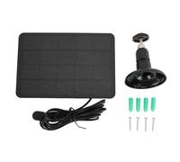 Security Camera Solar Panel High Efficiency 4W 5V Monocrystalline Solar Charger Compatible with Arlo Pro 4 Ultra 2 Pro 3 Ultra Pro 5S Pro 3 for Outdoor Indoor Surveillance Setup (Black)