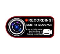 Security Camera Sticker - Auto Safety Sign, Vehicle Warning Label | Reflective Caution Adhesive Decal, Self Stick Security Notice for RV SUV Motorcycle Minivan Trucks for Roadside Safety Use