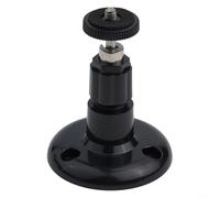 Security Camera Wall Mount Bracket, Adjustable Indoor/Outdoor Mount 360° Adjustable Security Camera Bracket for Home Security Camera System (Black)