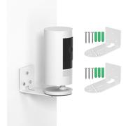 Security Camera Wall Mount Compatible with Ring Stick Up Outdoor Indoor Cam, Ring Camera Metal Bracket Holder Effortless Installation with Adhesive Tape or Secure Screws No Drill to Suit Your Needs