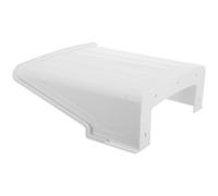 Security Camera Weatherproof Cover, White Sunshade Visor for Cameras | Heavy Rain Deflection, Extended Brim Shape, Front Porch or Garage Use, Includes 5 Screws and 5 Expansion Screws