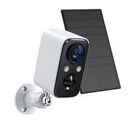 Security Camera Wireless Outdoor with Solar Panel-FOAOOD Cameras for Home Security,CCTV Camera with Color Night Vision,PIR Human Detection,2-Way Talk,IP66 Waterproof