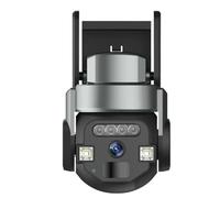 Security Cameras Wireless Outdoor, 5MP Camera PTZ Dual Screen APP Cloud Storage AI Tracking Automatic Alarm Push Color Night Vision IP67 Waterproof Cam for Surveillance, Home Security(5MP camera 32G)