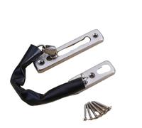 Security Chain Door Lock, Door Chains for Front Door Anti-Theft Stainless Steel Hotel Door Chain Latch(Model B Silver)