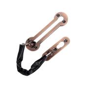 Security Chain Door Lock， Door Chains for Front Door Stainless Steel Lock Chain Door Safety Bolt Latch(Red Bronze)
