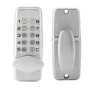 Security Coded Lock, Electric Key-Less Entry Door Lock Mechanical Digital Lock Keypad Combination Zinc Lever Handle Doors, Combination Padlocks