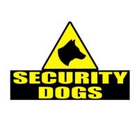 SECURITY DOGS Sticker Head K9 Unit DOG Handler SECURITY SIA Security PATROL x1 (300x198mm)