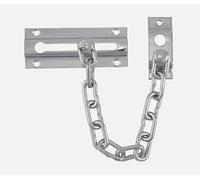 Security Door Chain Heavy Duty Safety Guard Lock Catch 85mm with Screws (Polished Chrome)