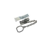 Security Door Chain with Locking Ring - Award-Winning, Die-Cast Zinc, No-Drill Install, Easy Wall-Mounted Keep, T1985