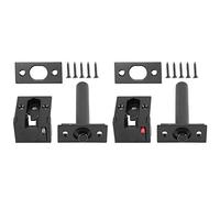 Security Door Chain Zinc Alloy Anti Theft Security Door Lock Chain with Concealing Design Automatic Rebound for Home Hotel Black 89 x 52 x 25mm 2 Pack