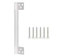 Security Door Latch Guard Plate - Stainless Steel Lock Shield Cover to Block Access to The Deadbolt for Bathroom (11'', 1 Pack, Silver)