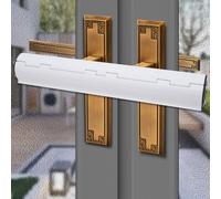 Security Door Lock and Bar for French Double Doors and Conservatory - Easy Install Without Alarm