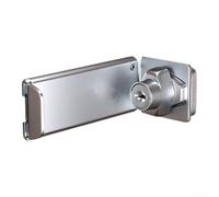 Security Door Lock with Right Angled Mechanism and Keypad Entry for Home Interior Doors Bedroom Cabinets (Silver-E)