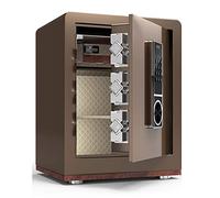 Security Electronic Key Lock Safe with Alarm Solid Steel Construction 38x32x45cm Perfect for Home & Office Storage Fireproof & Waterproof Safe Box