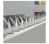 Security Fence Spikes - Metal Barbs Strips for Anti-theft Protection on Roof, Wall, Railing - Weather Resistant Climb Strips