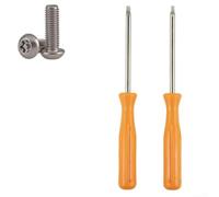 Security for torx Screwdriver for t6 T8 Set 2Pcs Chrome Vanadium Steel Game Console Repair Tool for Xbox for ps5 for Ring Doorbell Opening Kit 100mm