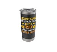 Security Guard Funny Security Officer Design Stainless Steel Insulated Tumbler