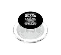 Security Guard Not A Walking Info Desk Sarcastic Typography PopSockets PopGrip for MagSafe