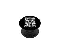 Security Guard Yes I See You Yes I'm Judging You Shield Icon PopSockets Adhesive PopGrip