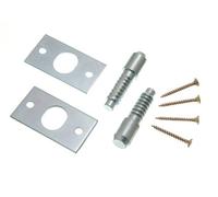 Security Hinge Bolts BZP Steel with Fixing Screws (1 Pair)