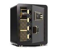 Security Home Safe with Document Bag, Digital Keypad LCD Display Inner Cabinet Box,D-As show