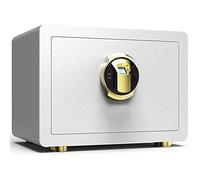 Security,Home Small Anti-Theft Office Fingerprint Password All-Steel Bedside Cabinet Into The Wall Into The Closet Invisible Password (White A)