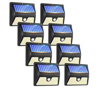 Security Lights Outdoor Motion Sensor - 150 LED Solar Powered Security Light Outside Garden Fence Lights Waterproof Wall Lighting 3 Modes Solar Pir Light for Door Yard Garage