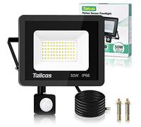 Security Lights Outdoor Motion Sensor, 50W 4500LM Outside Security Light with PIR Sensor, IP66 Waterproof Flood Lights Outdoor Mains Powered, Ultra Thin Wall Lights for Garden,Yard,Doorways, Garage