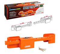 Security lock for truck rear doors - Hardened steel - Adjustable from 24 to 50 c