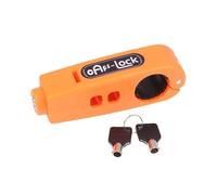 Security Lock Vehicle Bike Anti-Theft Lock Set for Bike Handlebar Lock Brake Lock Motorcycle Lock Horn Throttle Lock(Orange)