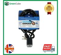 SECURITY LOOP LOCK CABLE & PADLOCK OXFORD OF221 MOTORCYCLE BIKE CYCLE SCOOTER