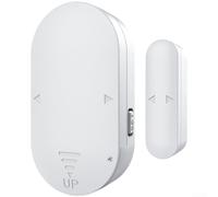 Security Magnetic Door Opening Notification Wireless With 130db Loud Sound System For Home Office Shop Entrance Anti Tamper Vibration Detection Five Modes Easy Install White Abs Material Device