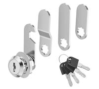 Security Mailbox Lock 16mm Letterbox Lock with 4 Key and 4 Different Locks Plate Cupboard CamLock Drawer & Cabinet Lever Locks for Letterboxes & Lockers