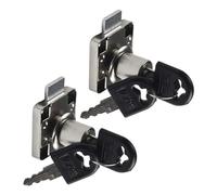 Security Mailbox Lock 2PCS Furniture Drawer Lock Desk Wardrobe Cabinet Door Locks Bedside Bookcase Cam Matching Key for Hardware Tools(16x21mm)