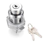 Security Mailbox Lock,2Pcs MS210-1 Cylindrical Locks Cam Cabinet Easy to Use for Distribution Box Tin Trunk Special(Chrome Silver)