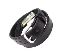 Security Money Belt with Hidden Pocket -115x3.8cm Leather Safe Storage Belt, Unseen Secret Compartment for Cash Keys Cards | Travel Security Accessory for Valuables Receipts Memory Cards