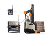 Security monitor for forklifts, trucks, heavy equipment, and vehicles with integrated surveillance cameras, high-definition video, night vision, and wireless connectivity.