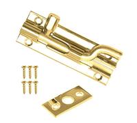 Security Necked Slide Door Bolt Barrel Brass 100mm