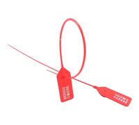 Security Numbered Seals, Multicolor Cable Ties for Luggage and Packages(Red,100 PCS)