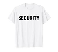 Security Officer Apparel Security Team Outfit Security Guard Value Graphic T-Shirt, Men, White, L